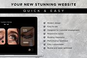 Premium Wix Template Lash Extensions, a Wix Template by bitemarketing (Thumbnail 1 of 6)
