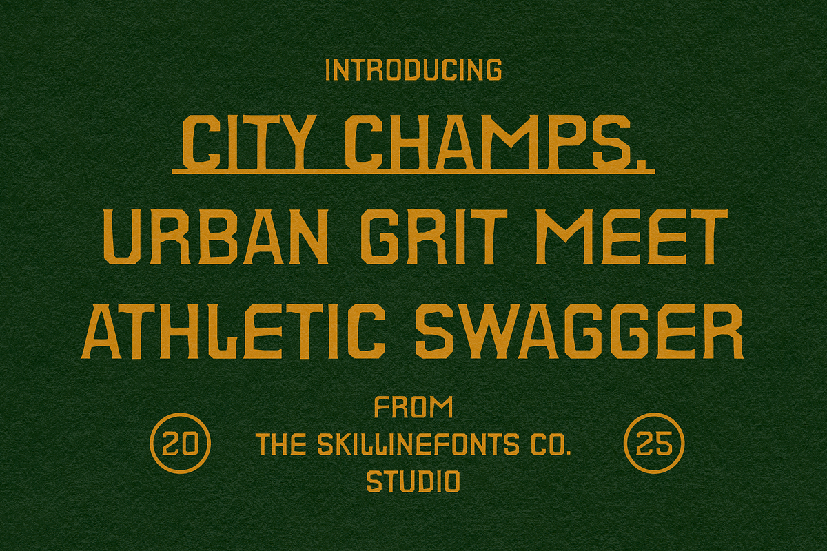 SFC City Champs, a Slab Serif Font by Skilline Supply Co. (Photo 6 of 8)
