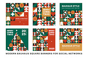 Modern Christmas Mosaic Design Set, a Seasonal Illustration by Lettering_Logo (Thumbnail 5 of 6)