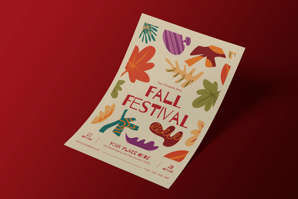 Creative Fall Festival Flyer, a Flyer Template by Neermana (Photo 2 of 4)