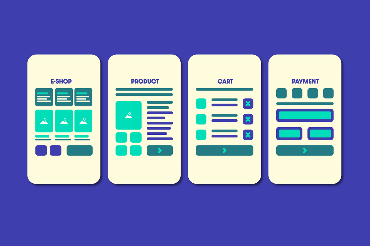 Ecommerce Mobile App Wireframe, a Wireframe Template by MightyDesign (Photo 3 of 7)