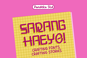 Gangmo - Korean Pop Display, a Sans Serif Font by Pandeka Studio (Thumbnail 3 of 9)