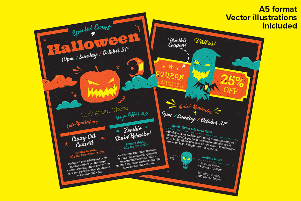 Halloween – A5 Flyer, a Flyer Template by IndieStock (Photo 1 of 4)