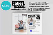 Canva Cake Recipes Cookbook Template, a Magazine Template by DeLaGranSiete (Thumbnail 2 of 11)