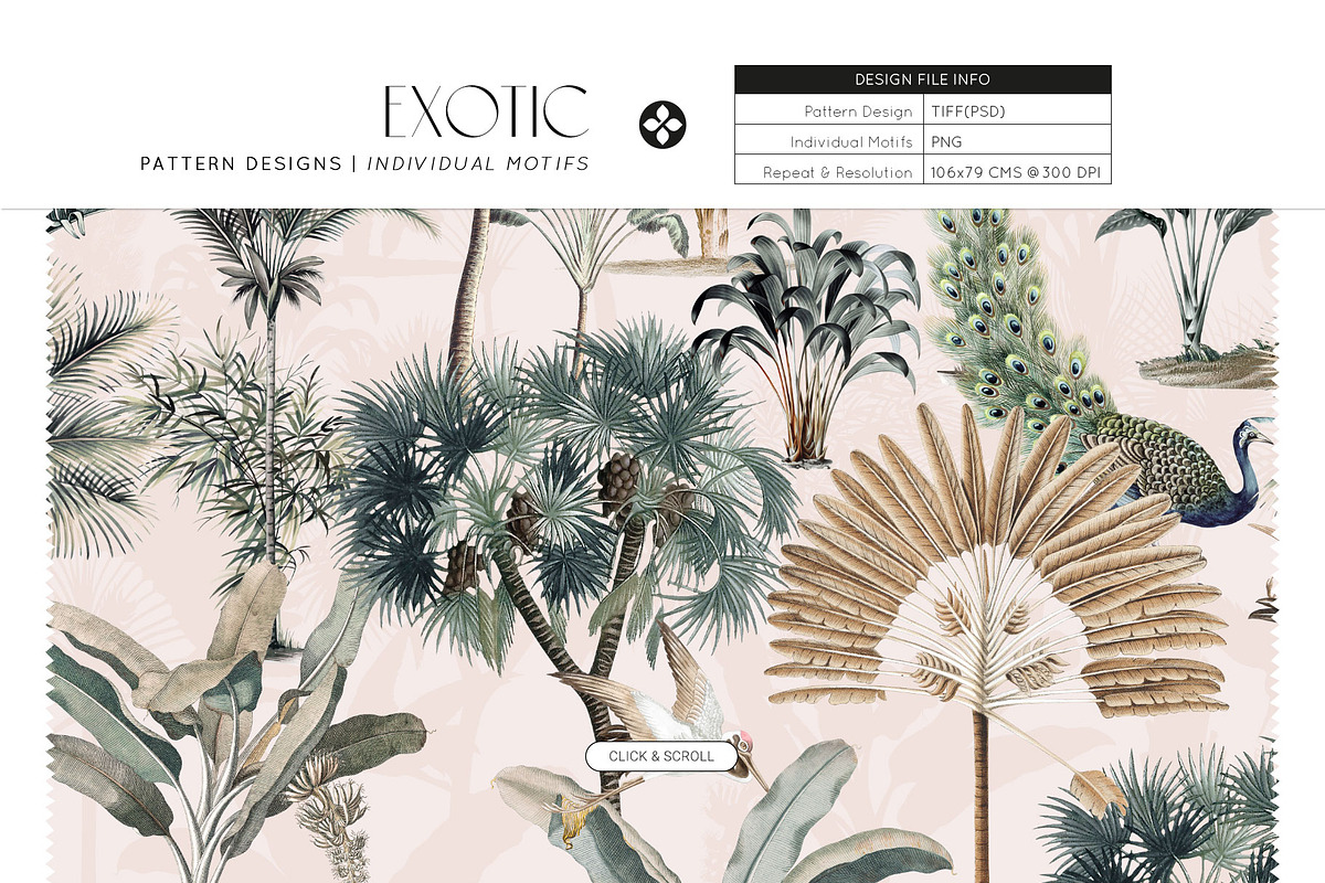 Exotic, Elegant Tropical Prints, a Pattern Graphic by Pink Linen (Photo 3 of 12)