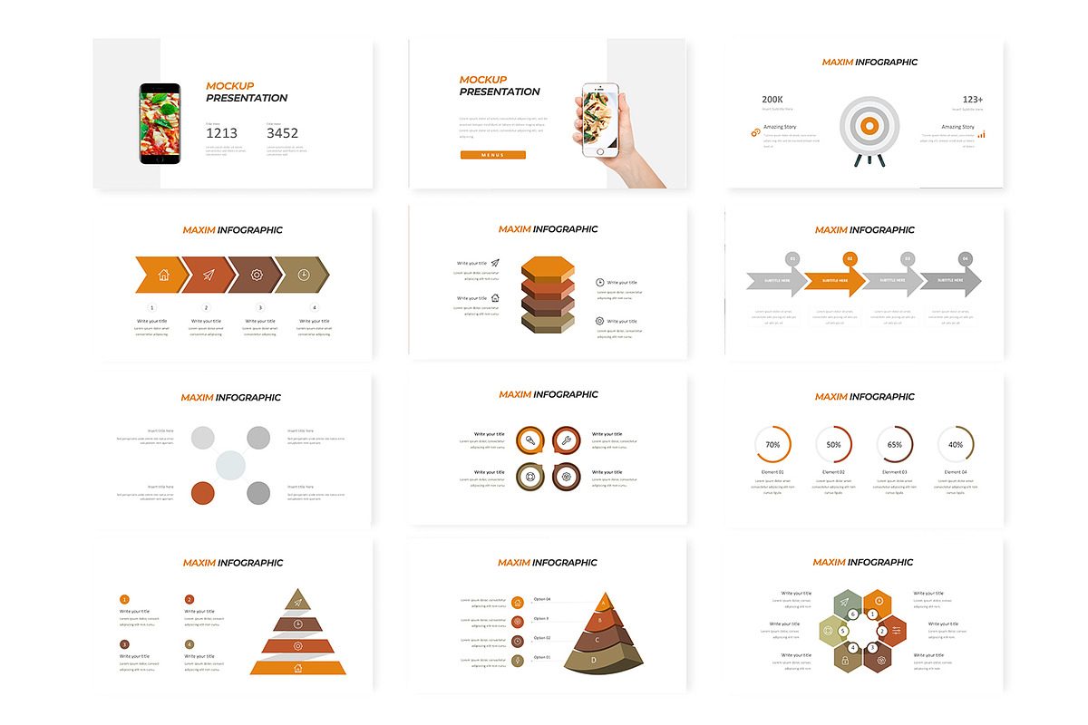 Maxim - Powerpoint Template, a Presentation Template by AQR Studio