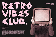 GF Strouk - Display Font, a Font by GroovyFontCo (Thumbnail 5 of 8)