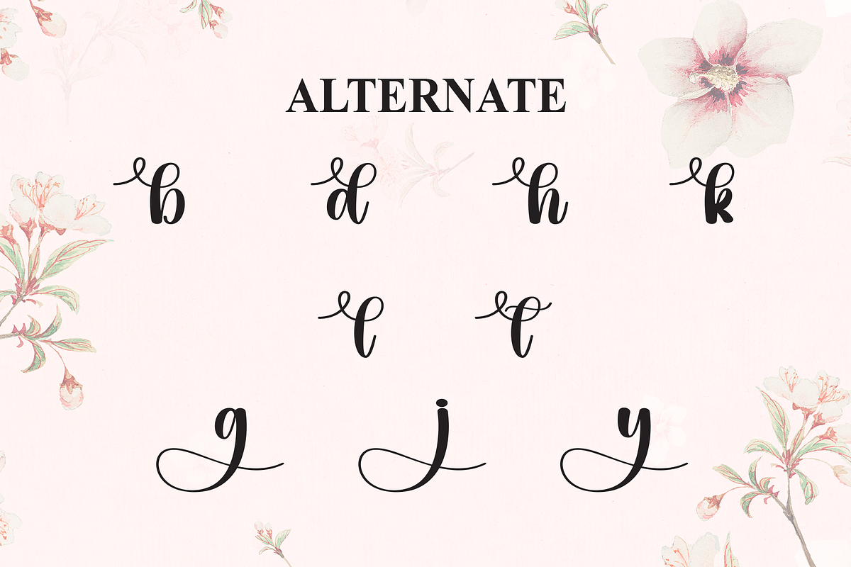 Calya | Script Font, a Handwritten Font by Scratchones (Photo 8 of 9)