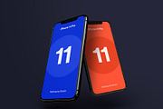 Flying Apple Device Mockup Vol 01, an iPhone Mockup by FinestDevs (Thumbnail 2 of 7)