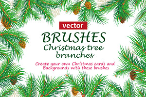 Vector ART BRUSHES - CHRISTMAS TREE