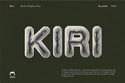 Kiri - Raster display font, a Font by Da_Noob Design co. (Thumbnail 1 of 2)