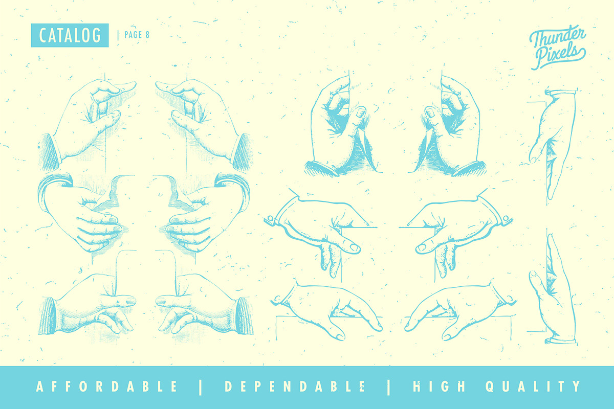 Hand Pointers & Indexes - BRMV 01, an Illustration by Thundr Co. (Photo 10 of 12)