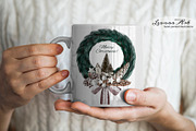 Merry Christmas Wreaths Clipart Set, a Seasonal Illustration by Leonaa art (Thumbnail 14 of 21)