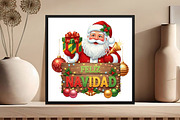 Feliz Navidad Christmas PNG, an Illustration by Black Bird Studio (Thumbnail 4 of 4)