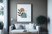 Living Room Frame Mockup, a Print Template by Ali's Designs (Thumbnail 4 of 4)