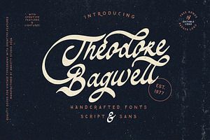 Theodore Bagwell Font Duo ( Extras)