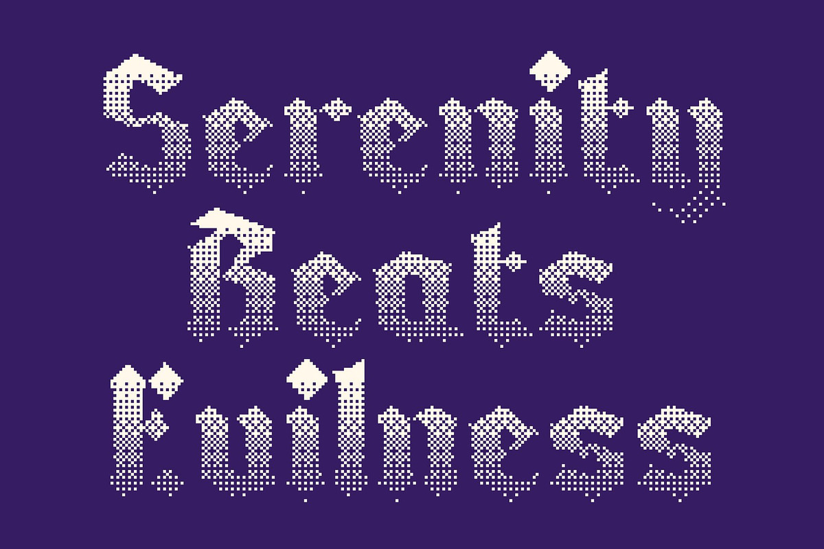 CS Vasco Halfpixel, a Blackletter Font by Craft Supply Co. (Photo 5 of 8)