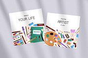 Art supplies, tools set + templates, an Object Illustration by Good Studio (Thumbnail 10 of 11)