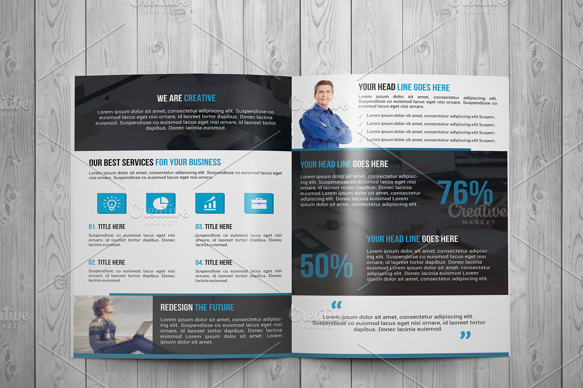 Corporate Bi Fold Brochure Template, a Brochure Template by Alice_s (Photo 5 of 8)