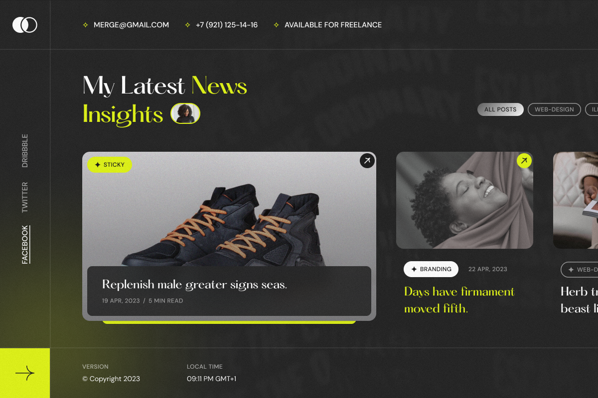 Personal Portfolio & Resume WP Theme, a WordPress Template by UInstrument (Photo 9 of 12)