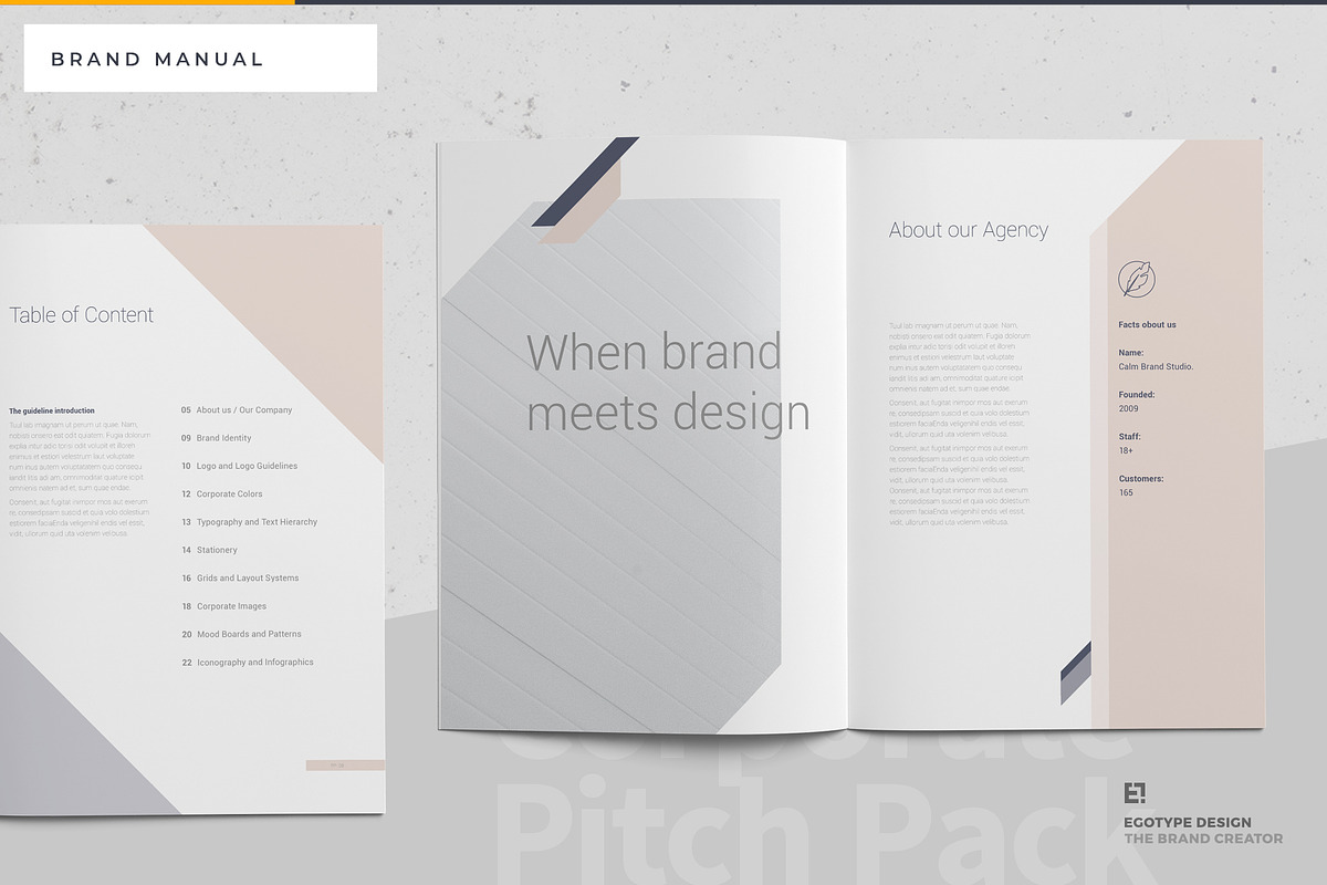 Calm Brand Guidelines, a Brochure Template by Egotype (Photo 17 of 23)
