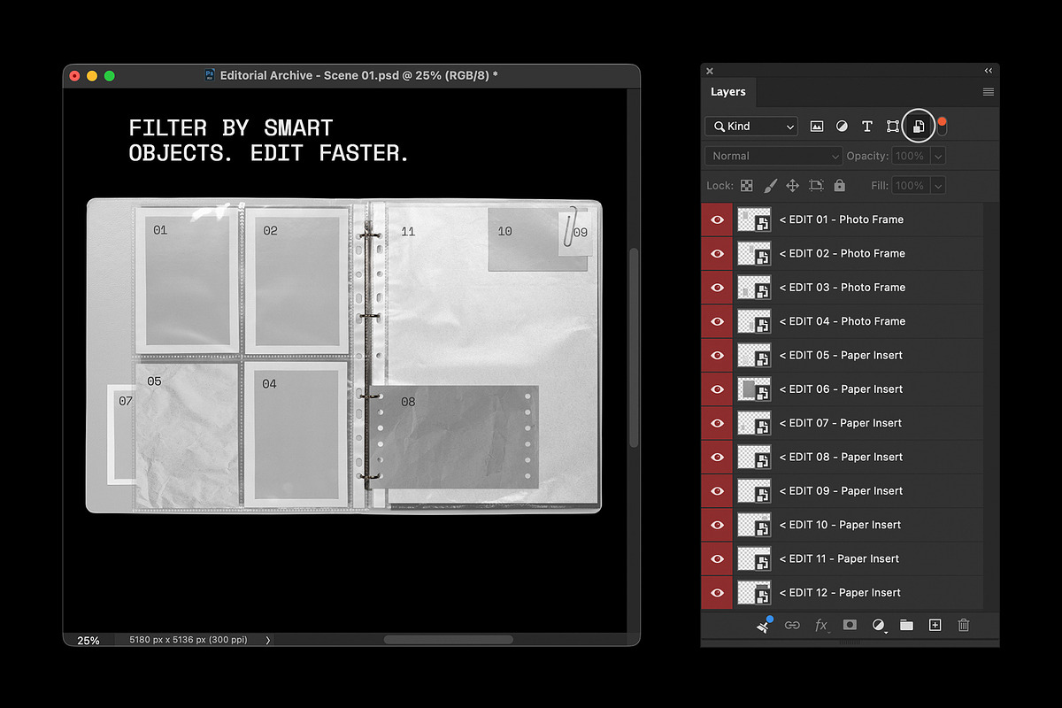 Editorial Archive Mockup Kit, a Books & Magazine Mockup by FLYERWRK (Photo 8 of 11)