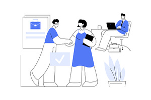 Starting a career in IT isolated, a Finance Illustration by Visual Generation
