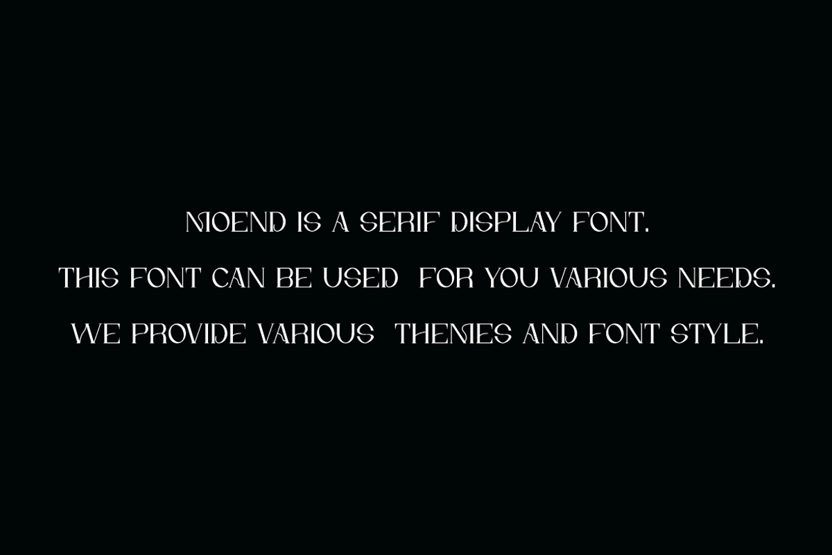 Moend - Luxury Font, a Serif Font by Iqsiart Studio (Photo 3 of 6)