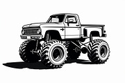 Offroad Truck Silhouette Pack, an Illustration by BIPLOB EXPERT (Thumbnail 4 of 9)