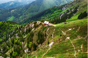 Mountain landscape with shelter, a Nature Photo by Nature and travel