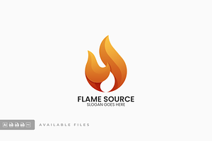 Flame Source Gradient Colorful Logo, a Branding & Logo Template by ivan_artnivora