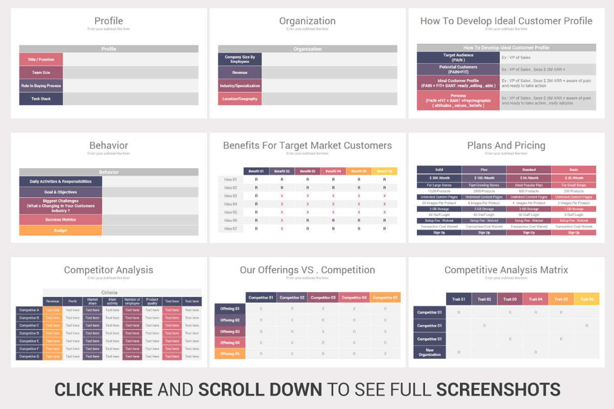 Creative Tables Google slides, a Presentation Template by OceanArt (Photo 18 of 28)