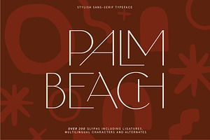 Palm Beach Ligature Summer Font Duo