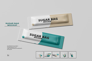 sugar bag mock-up