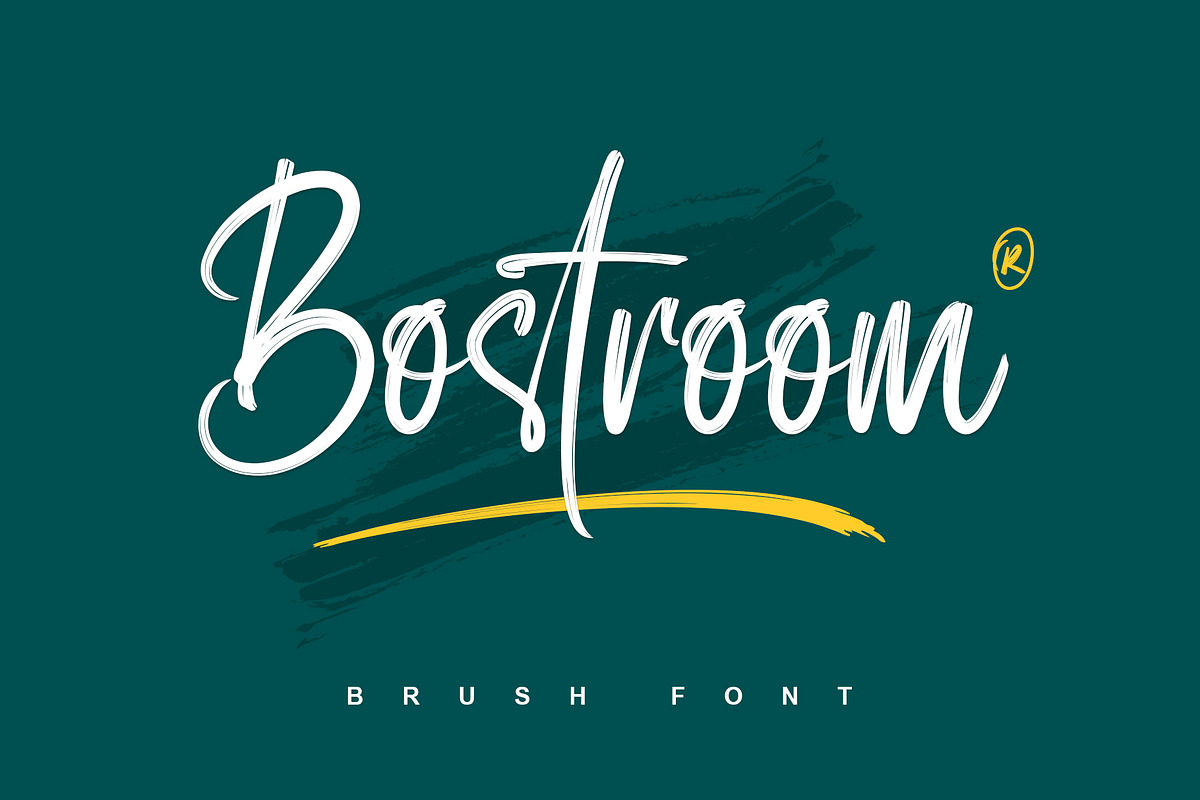 Bostroom | Brush Font, a Handwritten Font by Lemonthe (Photo 1 of 7)