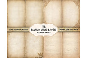 Lined & Blank Junk Journal Kit PDF, a Decorative Illustration by Coral Beauty (Thumbnail 1 of 8)