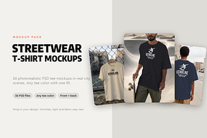 Streetwear T-shirt Mockup Pack