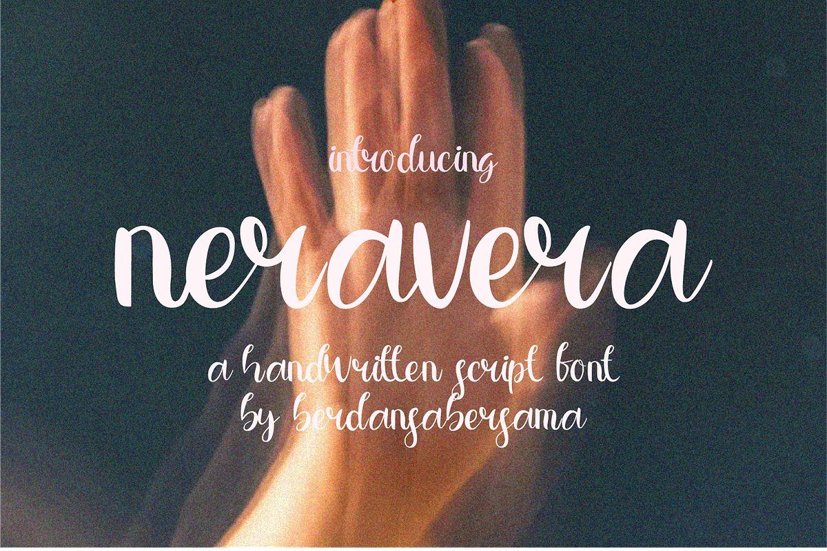 Neravera Script Font, a Script Font by Berdansabersama (Photo 1 of 10)
