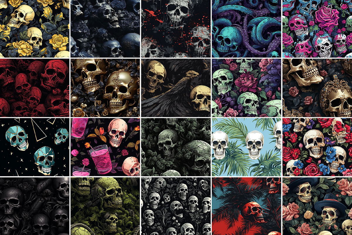1000+ Halloween Digital Paper Bundle, a Wallpaper Photo by Chipshpow Graphics (Photo 9 of 10)