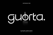 Guorta Minimalist Sans Serif Font, a Sans Serif Font by Artiveko (Thumbnail 1 of 8)