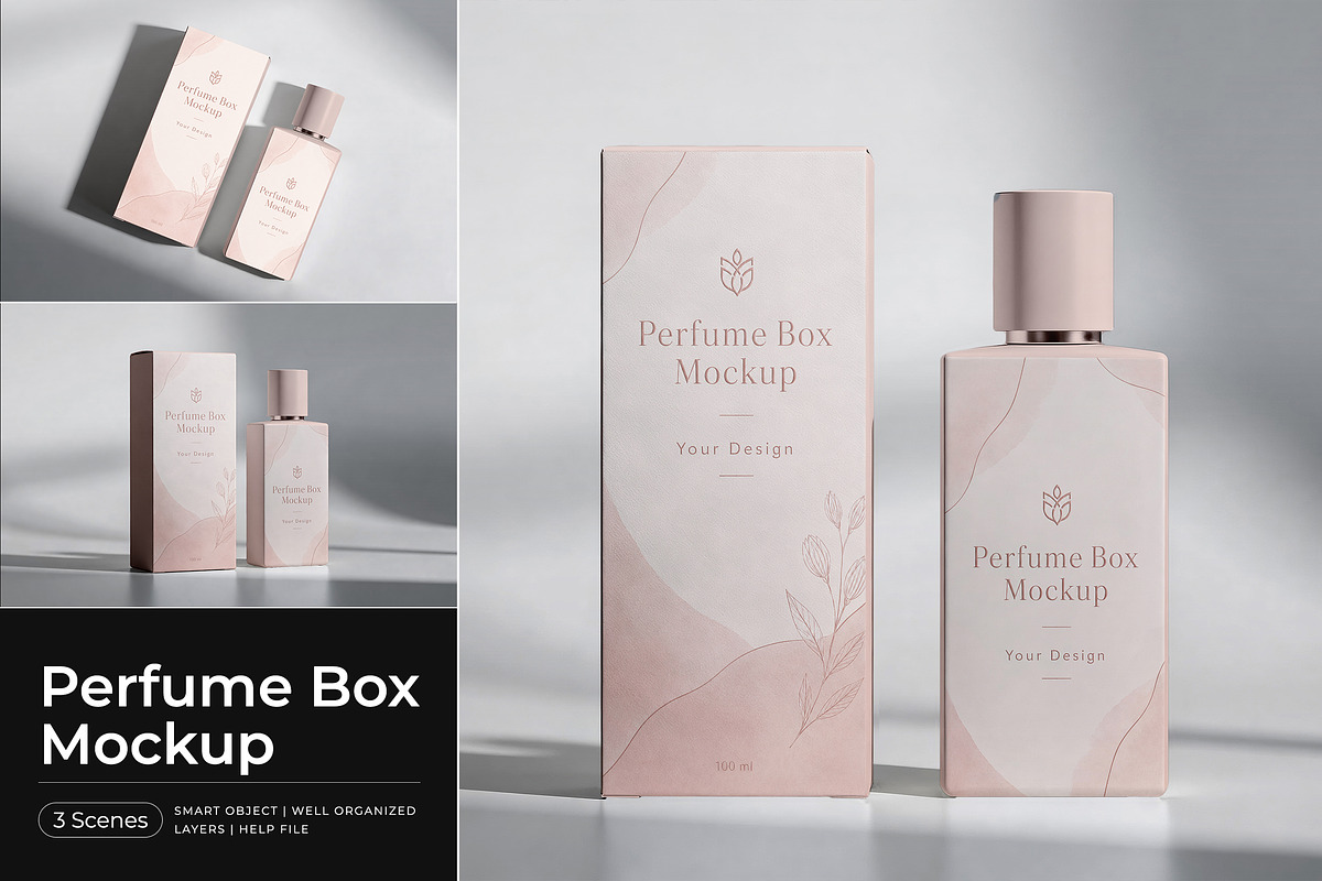 Perfume Box Mockup, a Cups & Container Mockup by Pitchlook.Studio (Photo 1 of 4)