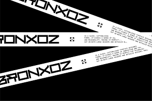 Bronxoz - Futuristic Display Font