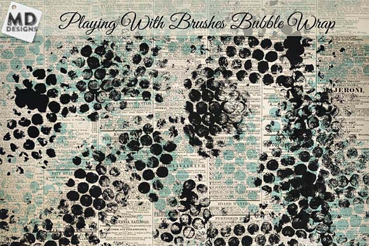 Bubble Wrap Brushes, a Brush Add-On by Vintage Style Designs