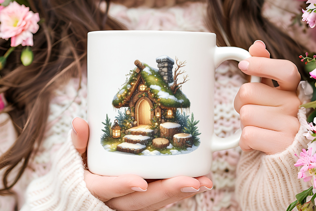 Christmas House Clipart, an Illustration by RobertsArt (Photo 3 of 7)