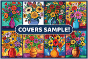 200 Vase of Flowers Coloring Pages, a Decorative Illustration by BrightMart (Thumbnail 2 of 3)