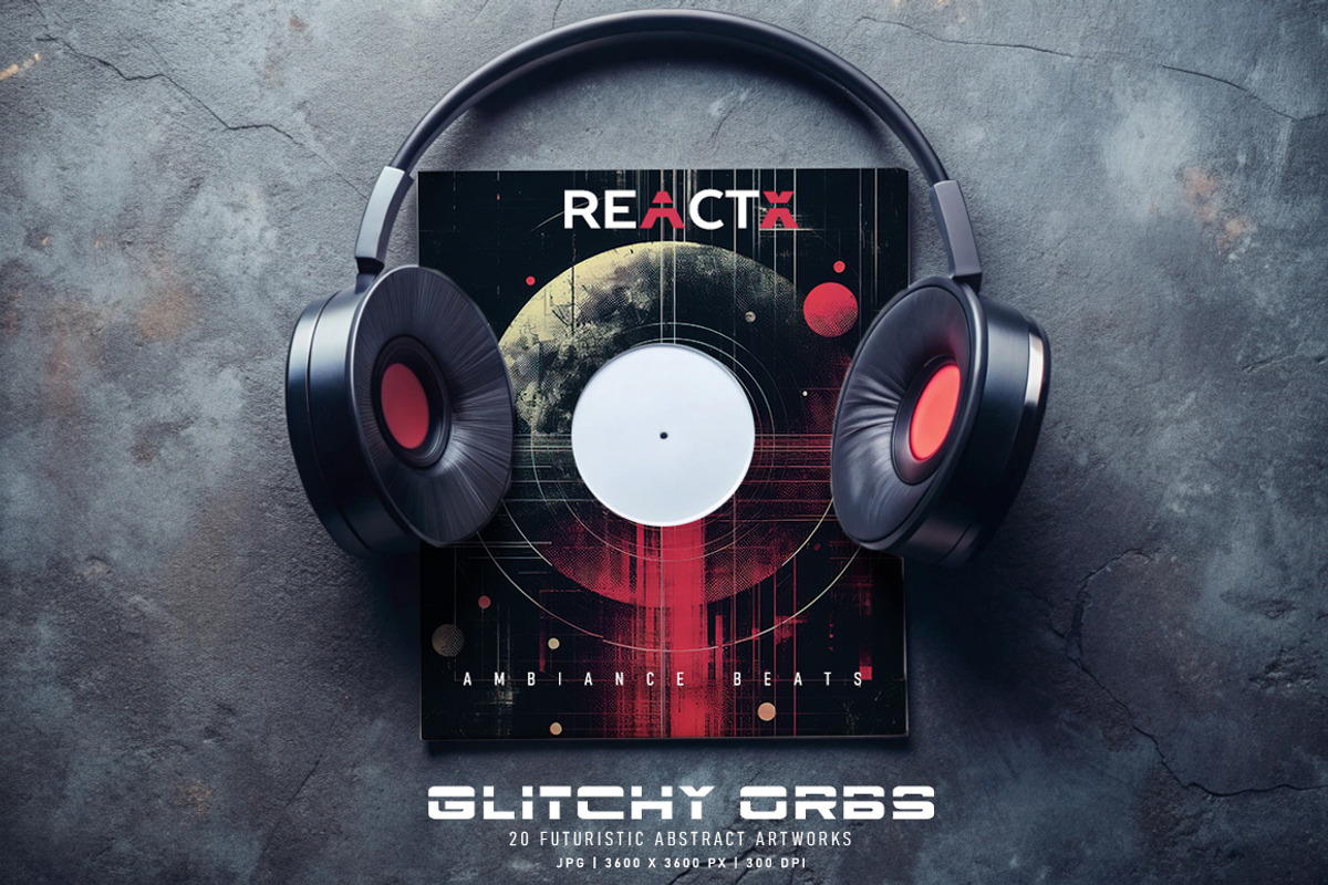 Glitchy Orbs, a Background Graphic by Digital Art Creations (Photo 5 of 8)
