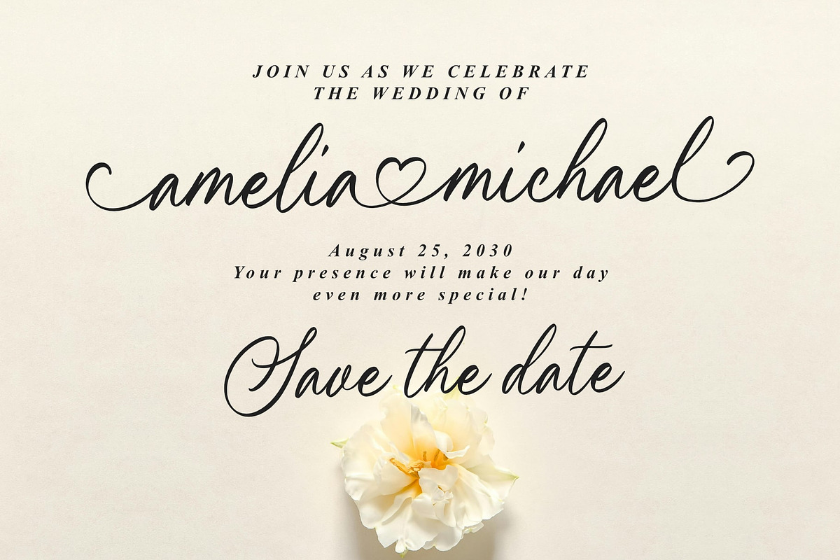 Lovely flower, a Script Font by Damarletter (Photo 4 of 9)