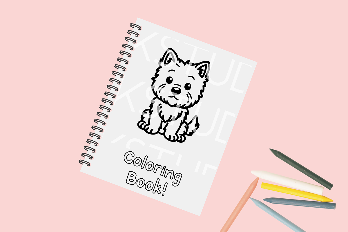 45 Westie Dog Procreate Stamps, a Brush Add-On by HalieKStudio (Photo 4 of 9)