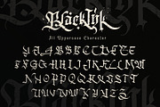 Blackink - Blackletter Font, a Blackletter Font by Dirtyline Studio (Thumbnail 11 of 16)
