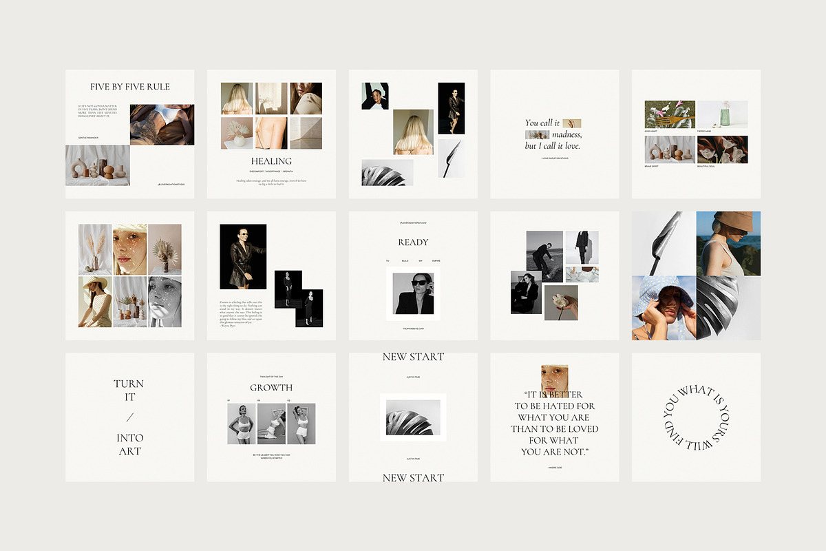 CANVA PS Instagram Posts Templates, a Social Media Template by Love Radiation Studio (Photo 13 of 20)